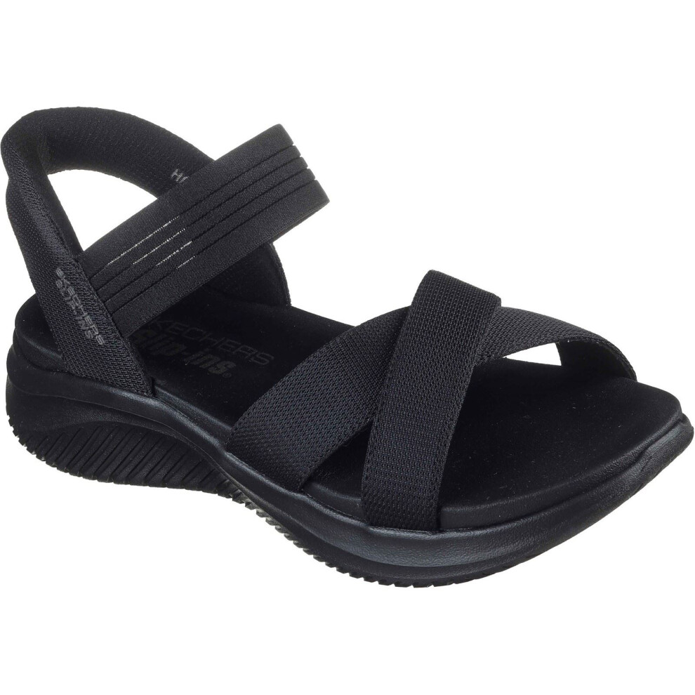Skechers (, ) Ultra Flex 3.0 - Never Better Textile Women's Black Standard Sandals