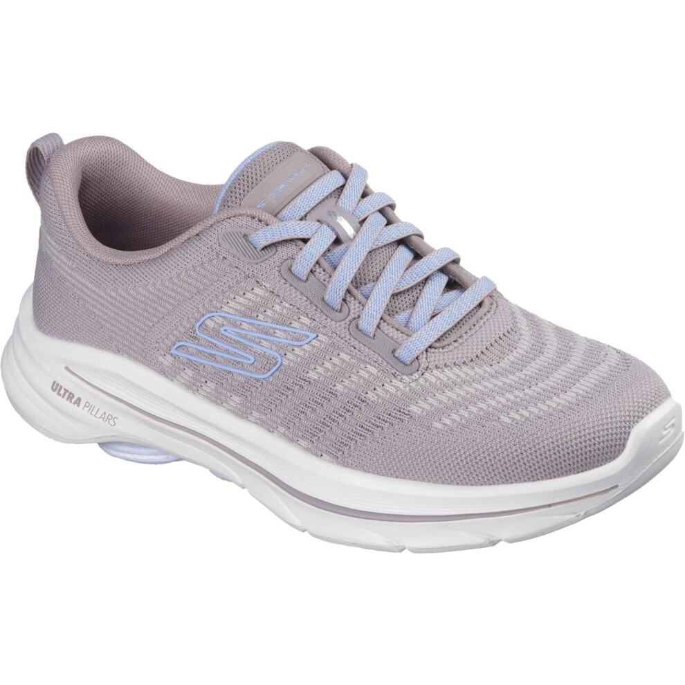 Skechers (, ) Go Walk 8 Britt Textile Women's Taupe/Blue Standard Trainers