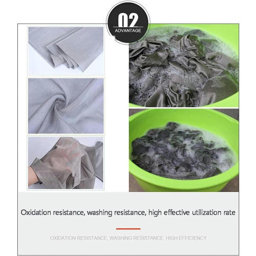 EMF Shielding Fabric Silver Plated  Conductivity RF Blocking for WiFi Bluetooth 1.5x3m 1