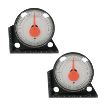 Inclinometer Digital 2 Pcs Level Ruler Angle Meter For Tile Tools Arch Culverts