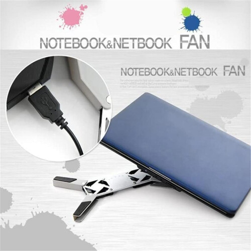 Laptop Cooler Pad Stand Base Cooling Foldable Fan Convenient Notebook Cooler Notebook Computer Accessories 2