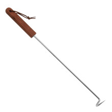 Practical meat hook made of stainless steel and wood for hanging and drying bacon with stable designs and easy as shown in the figure Ref: 6038