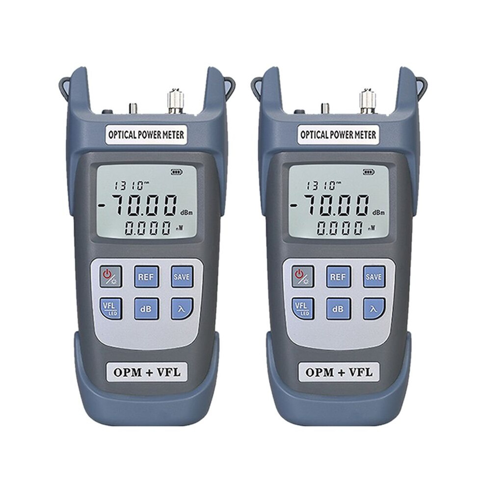 2X Comptyco Aua-G710b Optical Power Meter(Opm -70 -+10Dbm) With Visual Fault Locator Optical Fiber Tester 10Km Vfl 10Mw 4711501140053