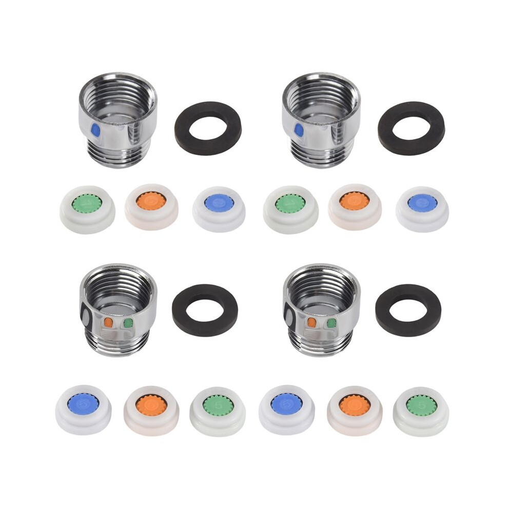 Flow Restrictor Shower Water Saver for Shower, 4 Pieces Water Flow Restrictor Set D, Up to 70% Water Saving