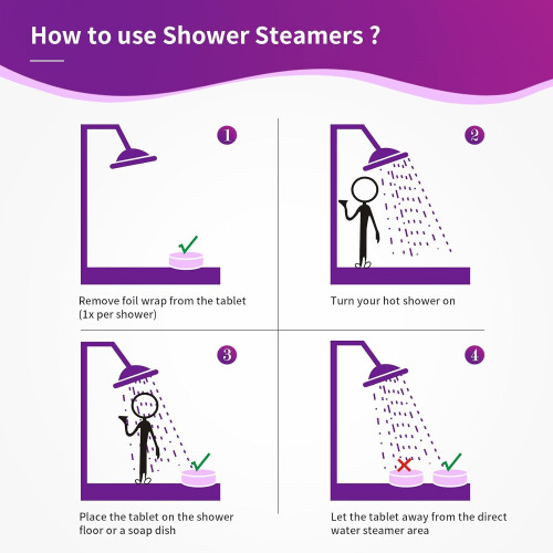 Shower Steamers Aromatherapy with Essential Oils, 18Pack Bath Bombs Gift 2