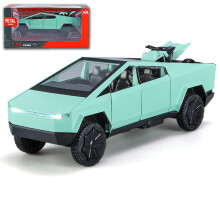 PickUp Truck Toys for Kids, Pickup Toy Truck with Motorcycle, Alloy Truck Vehicles (Green)