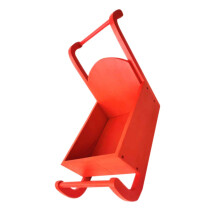 born Santa Sled Photo Prop Photo Shooting Accessory for Baby Christmas Sleigh Decor Red Suitable for