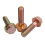 3PCS Blade Mounting Bolt Code 802-695C for Land Pride Finish FD AFM Series,Blade Mounting Bolts 4