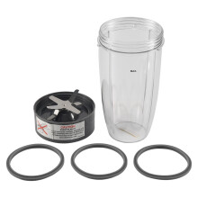 Replacement Parts 32 Oz Cup and Blade and Seal Ring Rubber Gaskets Replacement, Compatible for Nutribullet