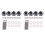 8X Push Button Quick Release Car Hood Bonnet  Pin Lock Bumper Clip Black 1