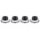 8X Push Button Quick Release Car Hood Bonnet  Pin Lock Bumper Clip Black 2