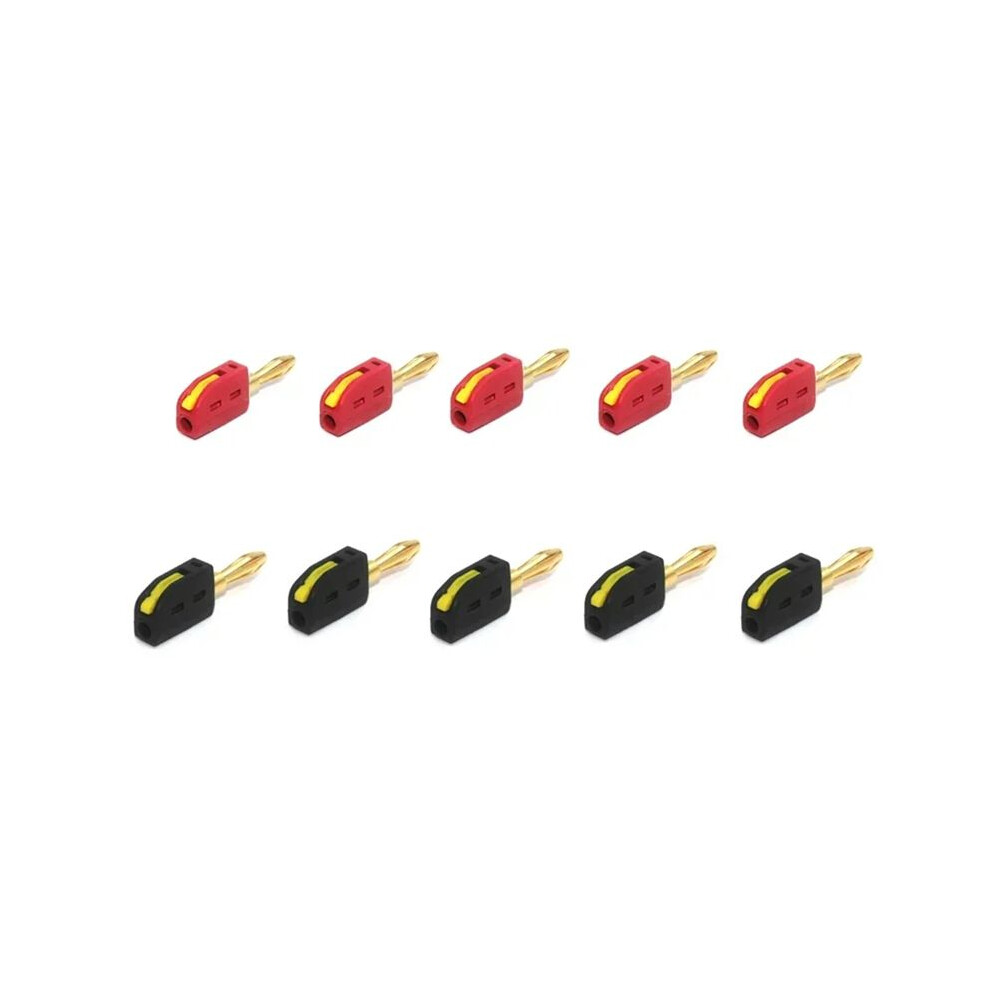 4Mm Banana Plug High Current Quick Connect Gold-Plated Banana Connector 32A Electrical Test 10Pcs 4713613720222