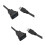 2 Pcs 1M Socket Cable USB 3.0 Auto Car Flush Mount Male to Female Extension Cord Dashboard Panel Square Audio 1