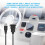 2 Pcs 1M Socket Cable USB 3.0 Auto Car Flush Mount Male to Female Extension Cord Dashboard Panel Square Audio 5
