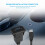 2 Pcs 1M Socket Cable USB 3.0 Auto Car Flush Mount Male to Female Extension Cord Dashboard Panel Square Audio 6