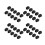 40Pcs RJ45 Connector  Jack Cat6 Extension Coupler Ethernet Network LAN Cat 6 Coupler Jacks Extend Adapter,Black 1