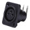 50Pcs Black XLR 3Pin Female Jack Panel Mount Chassis PCB Socket Connector 7