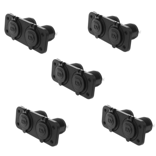 5X Car Auto Engine 2 Trade Cigarette Lighter Socket Adapter 12V / 24V Waterproof