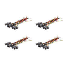 40 Pcs 616E 4P4C RJ9 Female Telephone Connector Adapter W 4 Wires 8cm