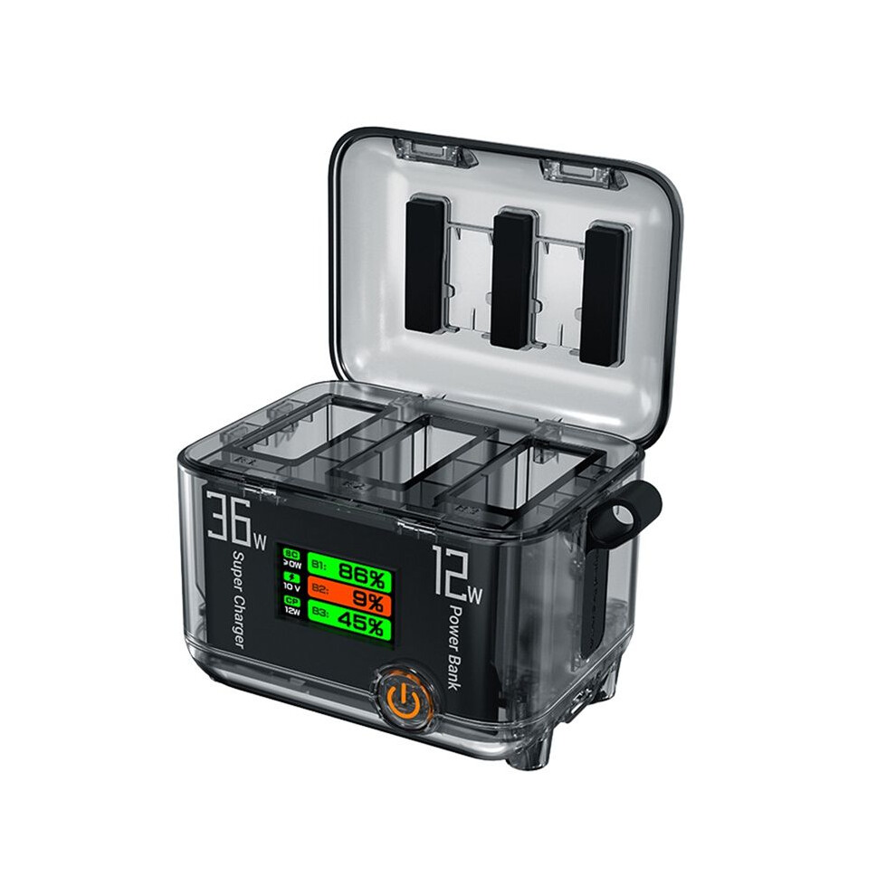 Battery Charger For Dji Osmo Action 5Pro/4/3 Fast Charging Hub Two-Way Battery Charger Box With Lcd Color Screen 4712117434215