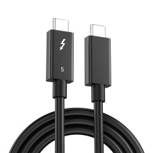 Thunderbolt5 Data Cable 120Gbps Fast Speed Transfer Supports 8K 60Hz Double Screen Expansion and Up to 540Hz Refreshes Rate