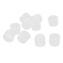 500 StüCke/Menge Cinch Stecker Schutz HüLle Audio Lotus Kopf Lotus Block Stecker Staubdichte Abdeckung Staubdichte Kappe, Transparent