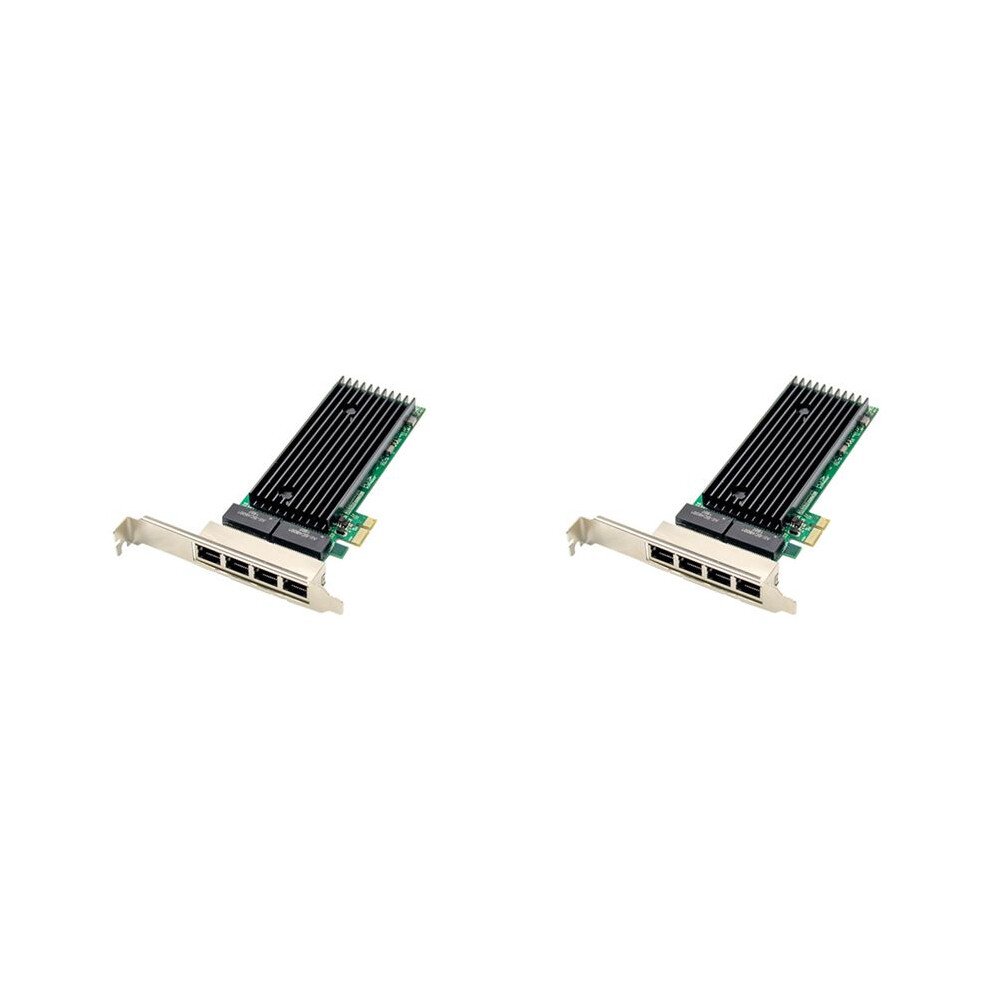 2X Pci-E 4 Port Rj45 Server 1X Pcie X1 Intel 82576 Chip 10/100/1000Mbps Lan Quad Port Server Gigabit Network Card 4713447706461