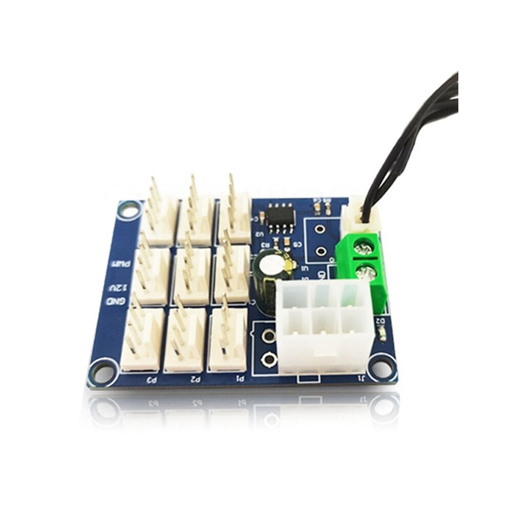 Pwm Speed Controller 12V Temperature Measurement Control Ntc Control Computer Case Fan Multi-Circuit Speed Controller 4712400001551