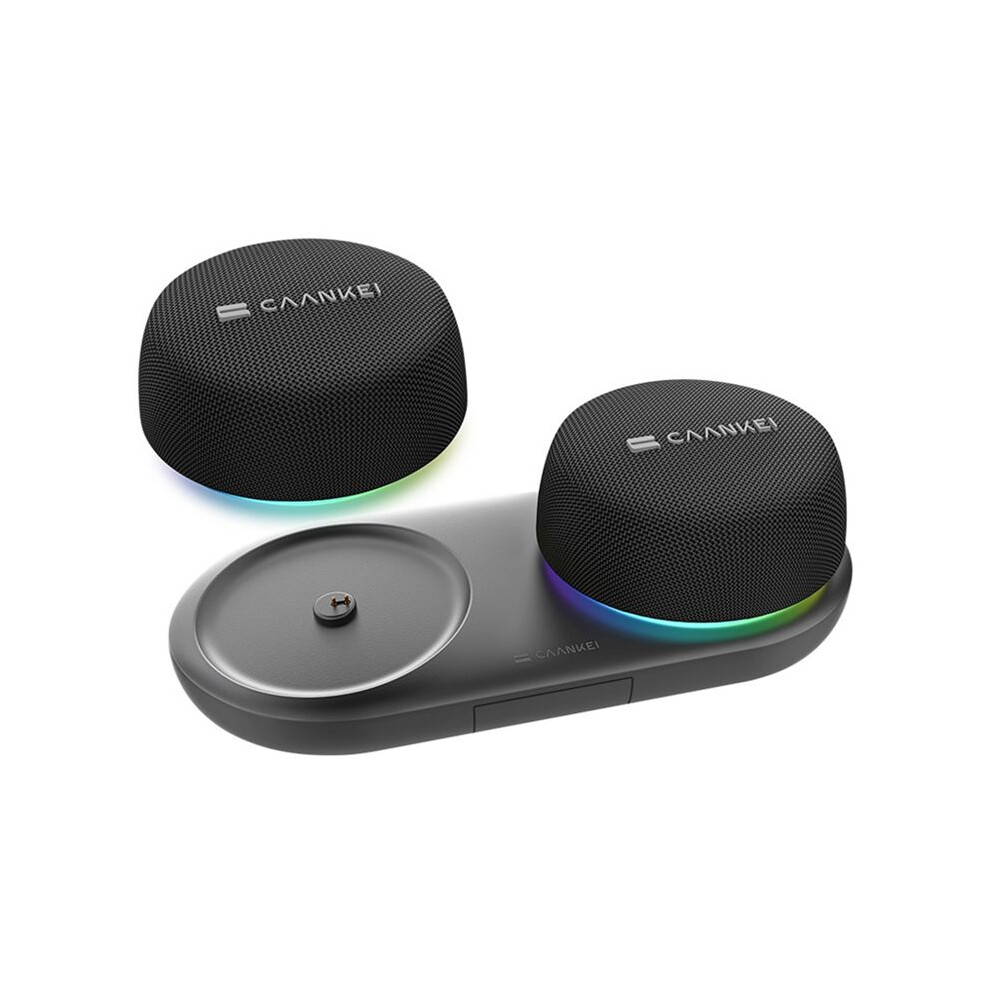 Caankei Bluetooth Small Speaker, With Loud Hd Sound And Robust Bass ,For Home, Sports Portable Wireless Outdoor Speakers 1 Pair 4712139214888