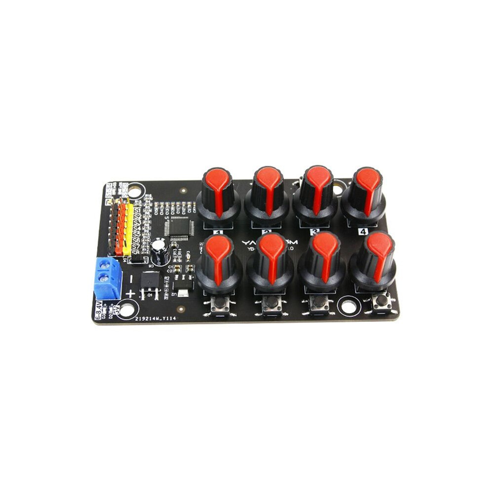 Eight-Way Servo Controller Robot Arm Test Board Driver Knob 8-Way Pwm Development Industrial Control Debugging Board 4713747179163