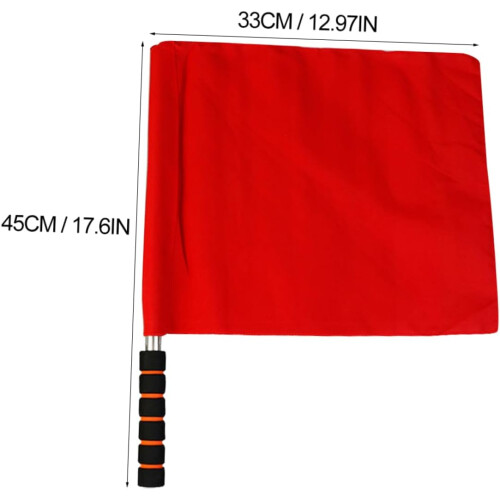 For referees 4 pieces soccersoccer flags nonslip for training 2