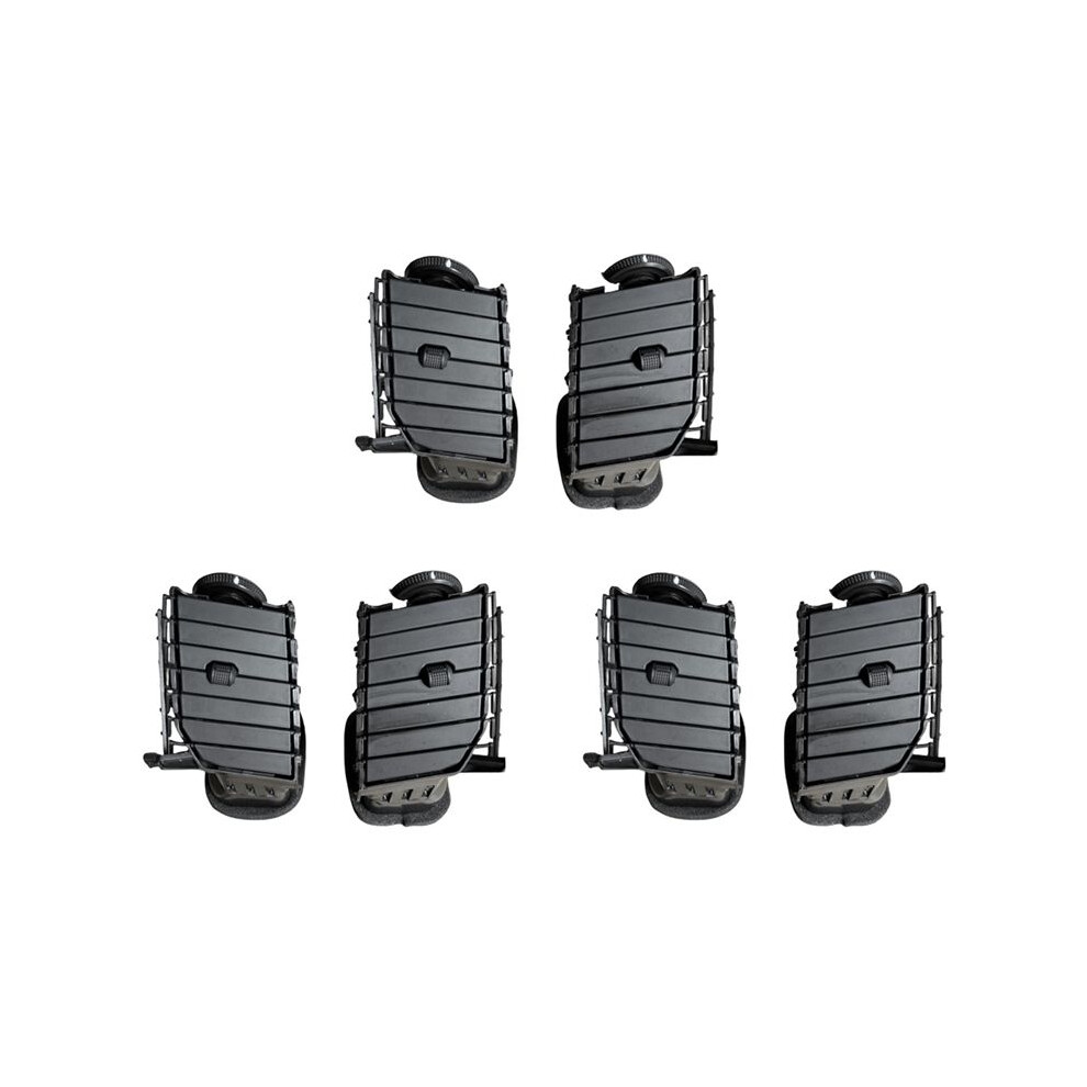 6X Car Front Central Dashboard Panel Left Right Air Vent Outlet Assembly For Toyota Hilux 2004-2015 A/C Air Vent Outlet 6132964715929