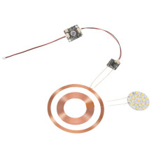 Bezprzewodowy Nadajnik 12 V Maglev z Cewką, Odbiornikiem Indukcyjnym, Lampą LED DIY z Magnetyczną Lewitacją i Lampą Księżycową