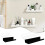 4Pcs Multipurpose Bookcase Hanging Shelves for Kitchen-Black 6
