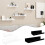 4Pcs Multipurpose Bookcase Hanging Shelves for Kitchen-Black 7