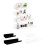 4Pcs Multipurpose Bookcase Hanging Shelves for Kitchen-Black 3