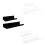 4Pcs Multipurpose Bookcase Hanging Shelves for Kitchen-Black 4
