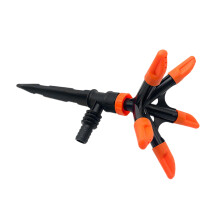 Efficient 5 Arm Sprinkler for Garden Lawn Farm Watering Plastic