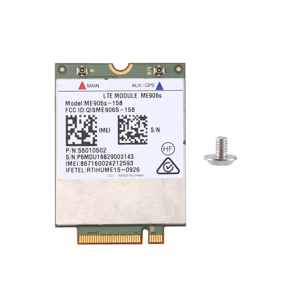 Unlock Me906s-158 Mobile Broadband Card 4G Lte / Hpsa+Mobile Broadband Wwan Module B1, B2, B3, B5 Universal 4714011700168