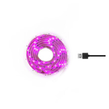 LED Grow Light Full USB Grow Light Strip 2835 LED Phyto Lamps for Indoor Flower Seed Hydroponic Plant Growing Lamp(1M,No)