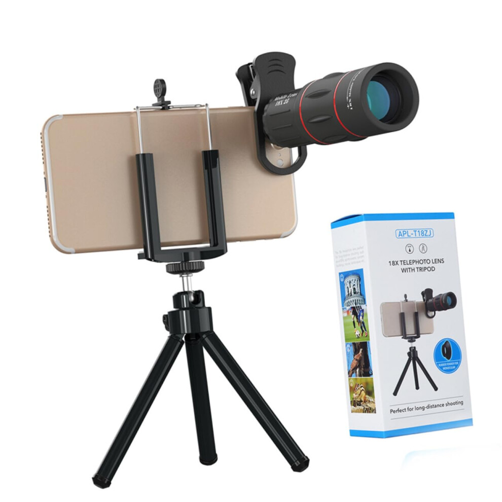 Lens For Cell Phone 18X Telephoto Mobile Phone Lenses Clip Tripod For Better Imaging 9426802945874