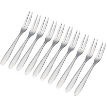(As show, One size) Stainless Steel Cake Fork Cocktail Dessert Fork