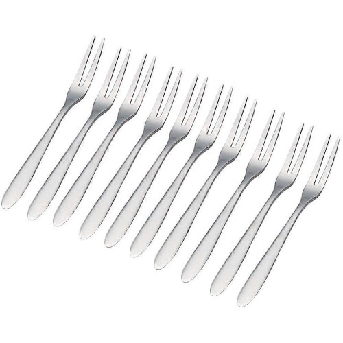 (As show, One size) Stainless Steel Cake Fork Cocktail Dessert Fork