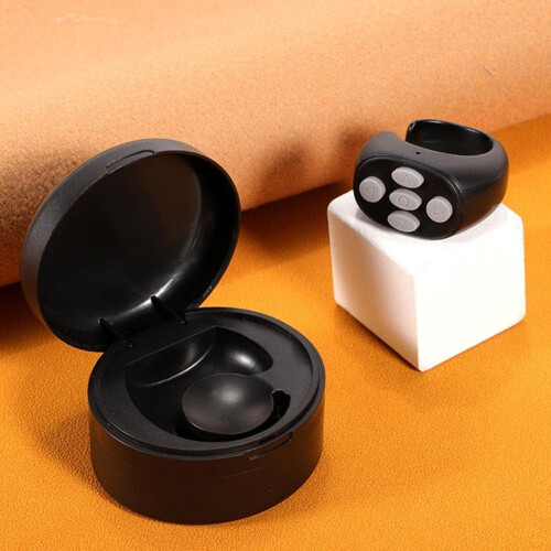 Ring Universal Wireless Bluetooth Mobile Selfie Lazy Artifact Bluetooth Photo Turning Page Camera Controller - (Color: White) 1