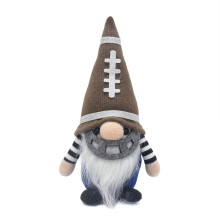 Festival Striped Football Gnomes Figurine Plush Toy for-Blue