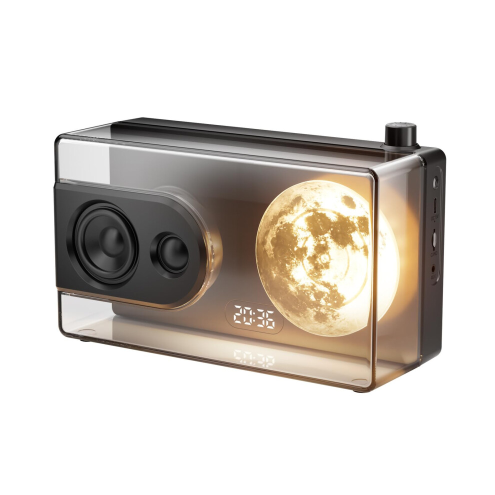 Moon Bluetooth Speaker, 13W Minimalist Speakers Bluetooth Loud, Hi-Fi Audio - Black 9426802945331