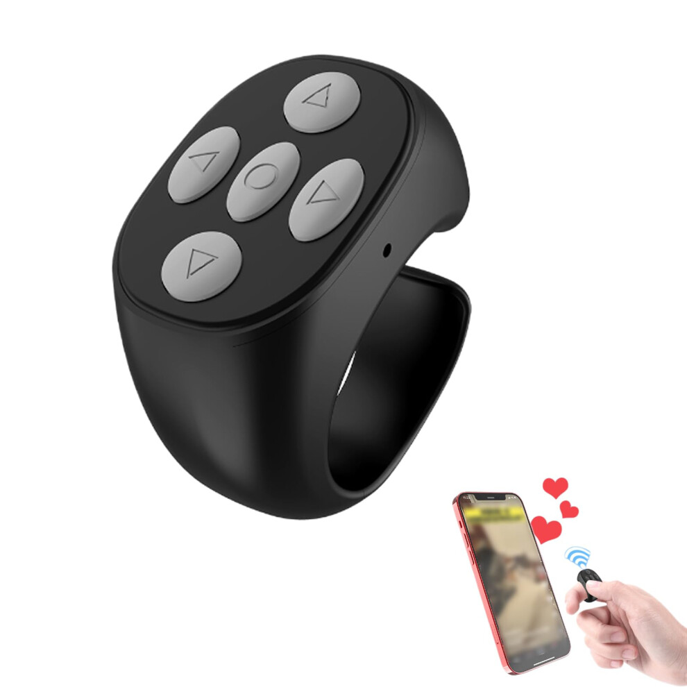 Fingertip Wireless Bluetooth, App Page Turner, Black 9412369440815