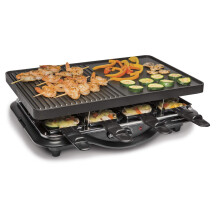 Electric Indoor Raclette Table Grill, PFAS-Free Serves up to 8 People for Parties and Family Fun