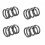 4 pieces compression spring 40 mm, diameter 2.2 mm, outer diameter 35 mm 1