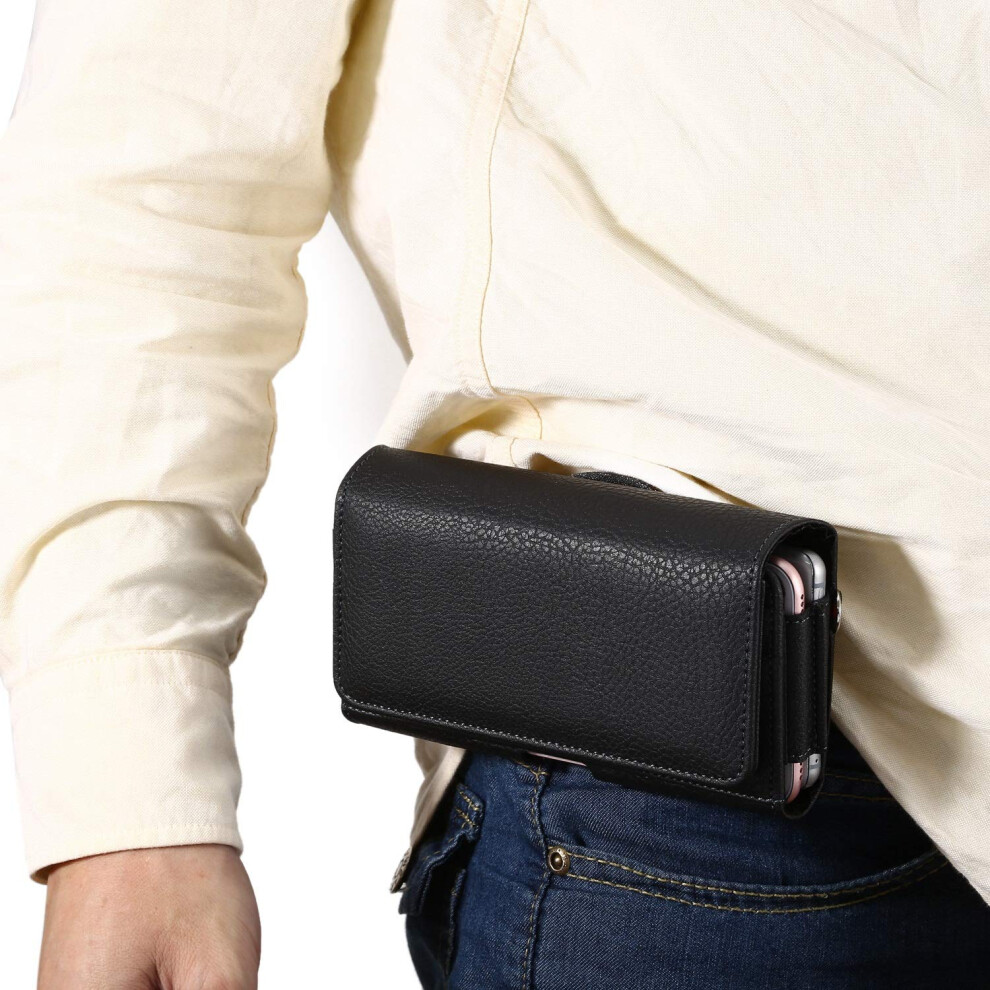 Phone Pouch Cell Phone Holster Compatible With 14 13 12 Pro Max,Belt Clip For Galaxy S23 Ultra,S22+ 9365049386630